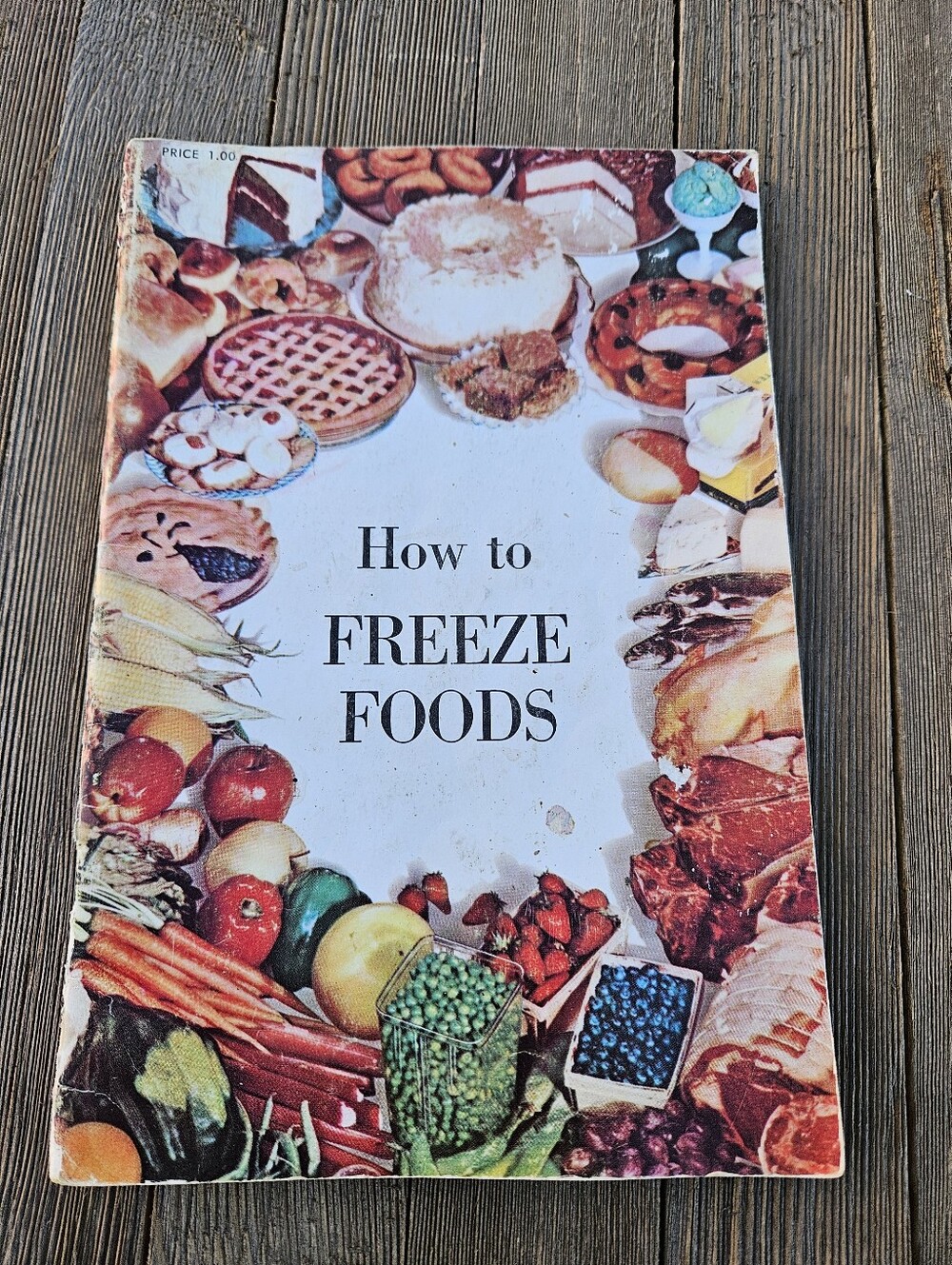 Vintage 1961 How to Freeze Foods Booklet James Winter Illustrated Retro Cookbook